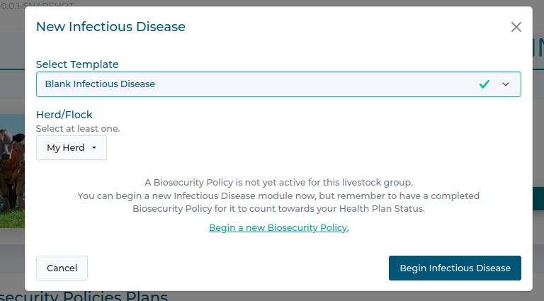 Biosecurity policy warning