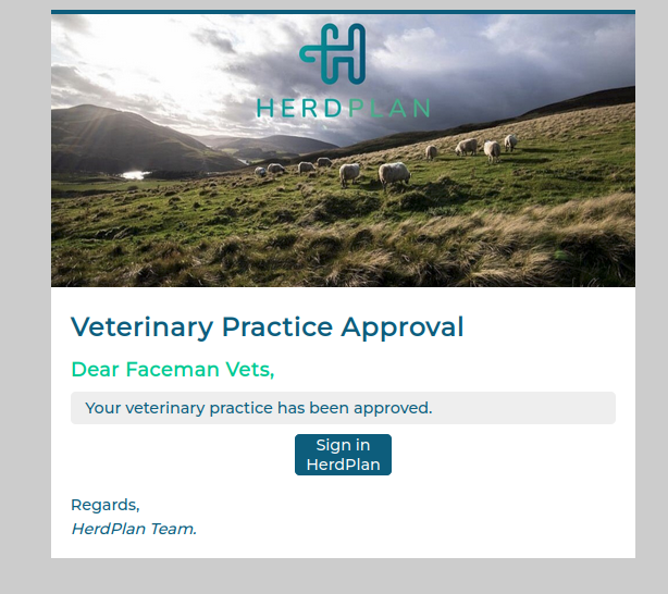 Approval Email Approval Email