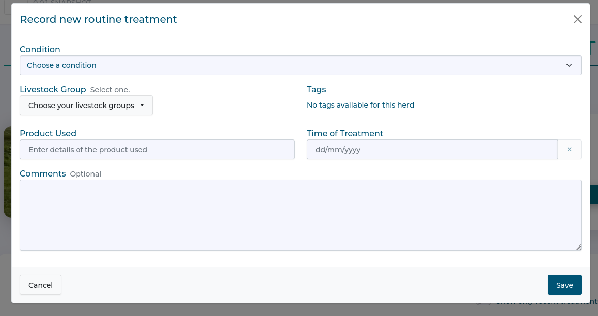 Record Treatment Step 1 Record Treatment Step 1