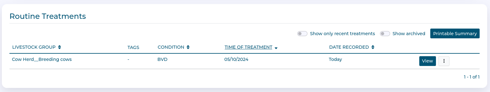 Record Treatment Step 3 Record Treatment Step 3