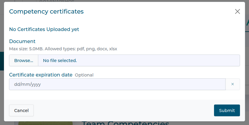 Adding team competencies Adding team competencies