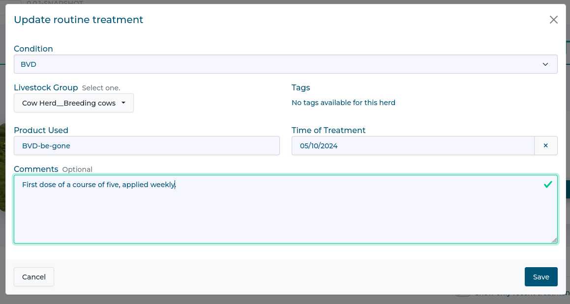 Treatment update Treatment update