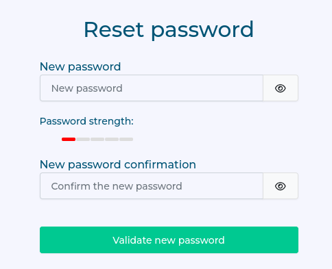 password reset password reset