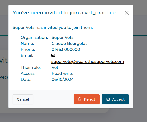 Invitation dialogue Invitation dialogue